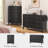 Annaley 6 Drawer Storage Drawer, Black