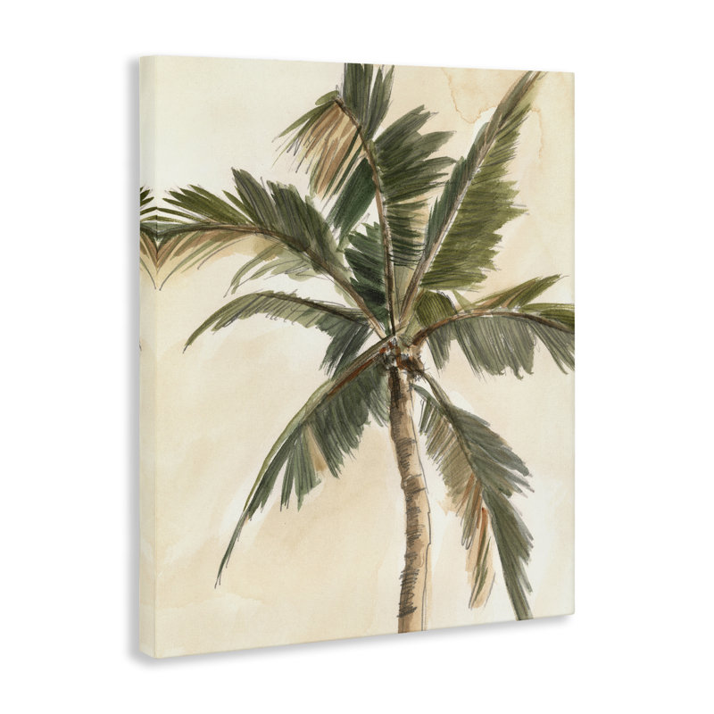 «Mute Palm Tree», art mural sur toile par Ethan Harper, H 48 po x l 36 po