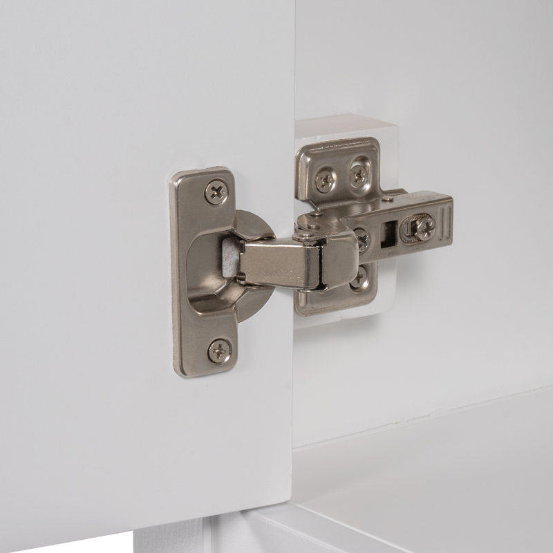 Lavabo de salle de bain moderne élégant en céramique 24 po avec cadre en bois massif 24 po