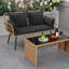 60cm Wide Curved Patio Sofa
