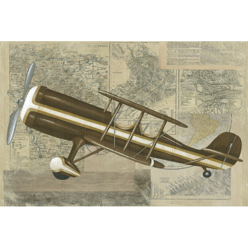 Tour By Plane I by Chariklia Zarris - Wrapped Canvas Print, 30cm H x 46cm W x 3.8cm D