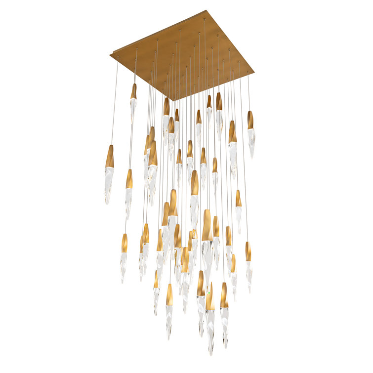 Kindjal 41 Light Crystal LED Multi-Light Pendant
