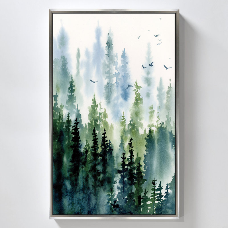 "Treeline" by Katrina Pete Print on Canvas in a Floater Frame, 33.5" H x 21.5" W