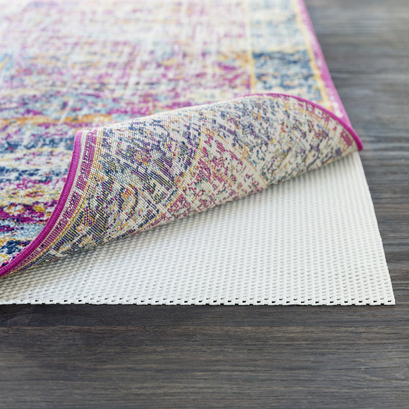 Mabry 0.15'' Thick Non Slip Rug Pad, Rectangle 4' x 6'