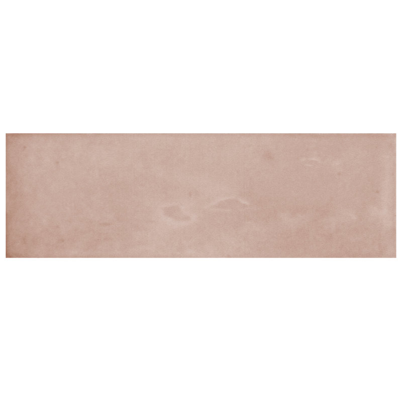 Carreau de mur et plancher en porcelaine aspect brique de porcelaine 2 po x 6 po Coco, Verger rose