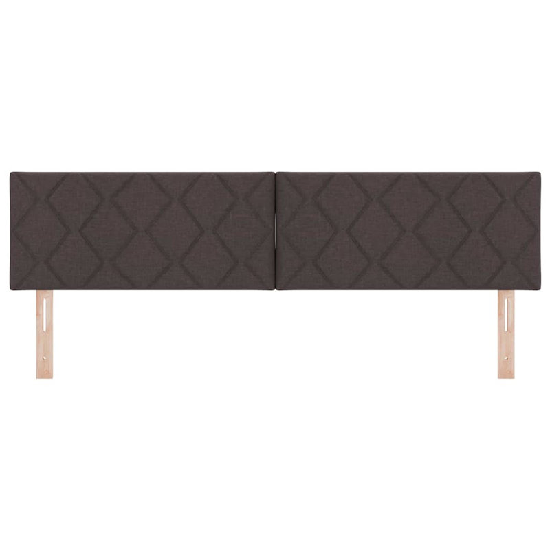 Fabric Headboard Geometric With Headboard Fabric, Dark Brown, 140 x 190cm