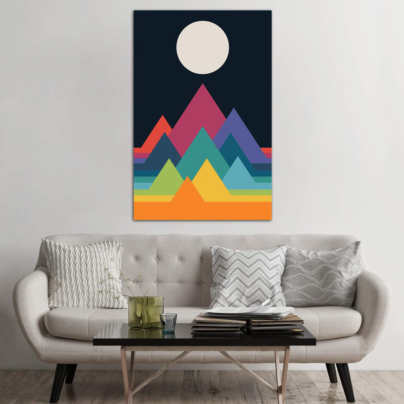 Whimsical Mountains by Andy Westface - Wrapped Canvas Print, 152.5 cm H x 101.5 cm W