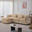 Canapé modulaire modulaire en L de 105 po avec canapé 3 places en chenille souple et repose-pieds assorti pour salon-1725702403