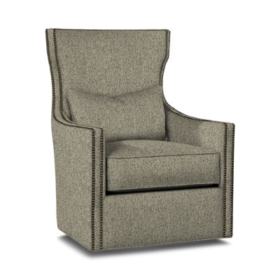 Upholstered Swivel Wingback Chair