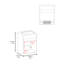 Meuble-lavabo mural blanc avec lavabo et 1 porte-1891041367