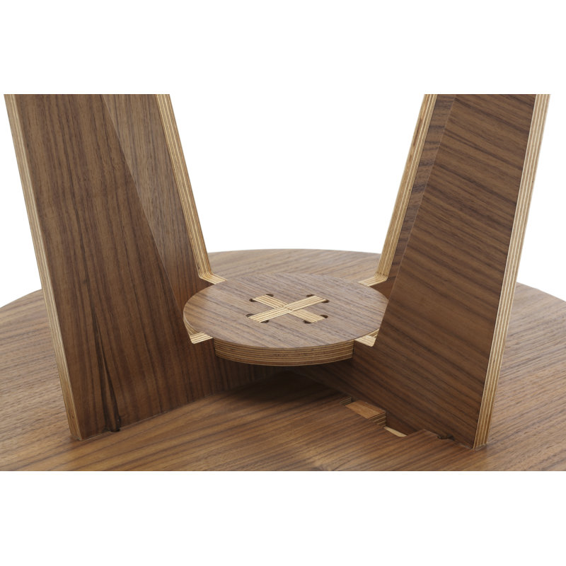 Table de bout Pirwi, Noyer