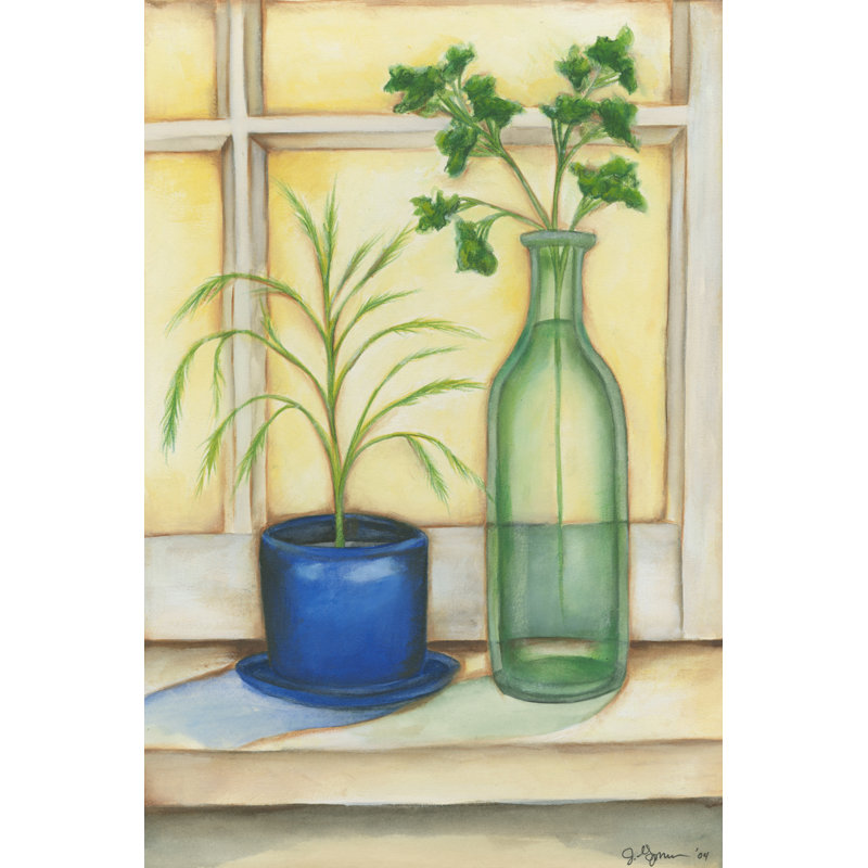 Herbes ensoleillées II, H 12 po x l 8 po x P 1,25 po