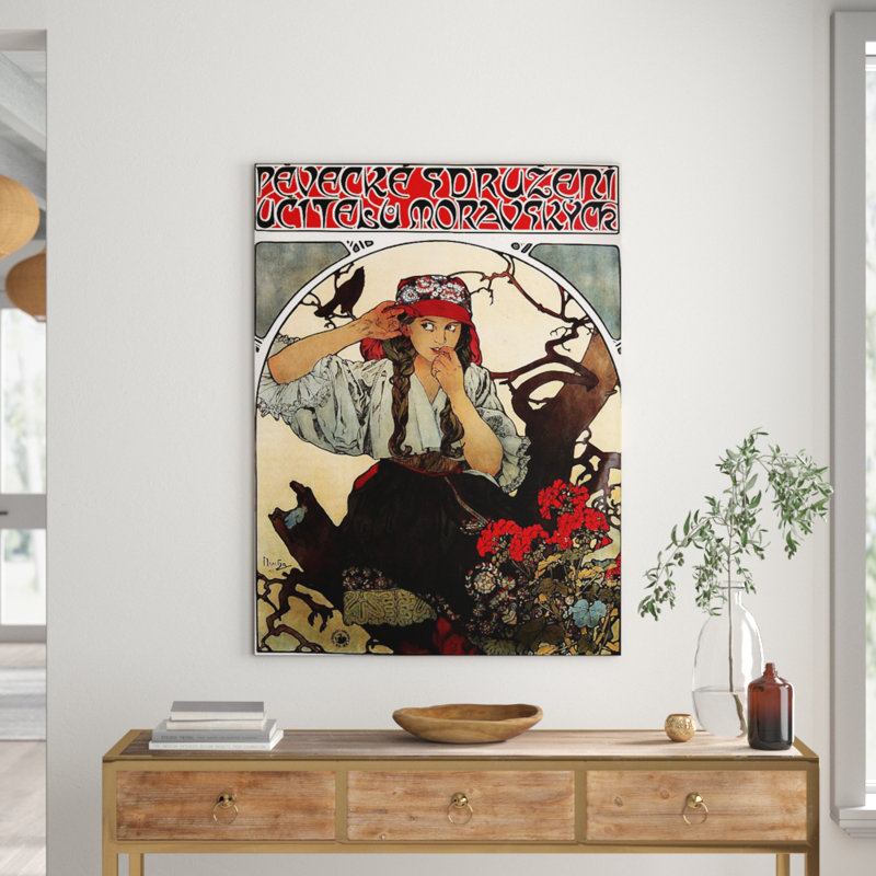 Mucha Alphonse - Wrapped Canvas Print, 80cm H x 60cm W x 1.8cm D