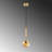 Elegant Gold Metal Chandelier, Adjustable Height 15 x 15 x 19.3 inches | 90 cm Cable, 139 cm Max Height | E14 Socket, Max 40W | Glam Scandinavian Design, Perfect for Living Room & Dining Areas, Bulb Not Included-1853104404-1853104491