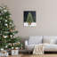 «ba-824», encadré «Christmas Tree Snow Scene» par House Fenway, reproduction d'art sur toile-97264283-97264284