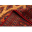 Tapis rouge et orange Finha Peshawar Bokhara 4 pi 0 po x 5 pi 3 po