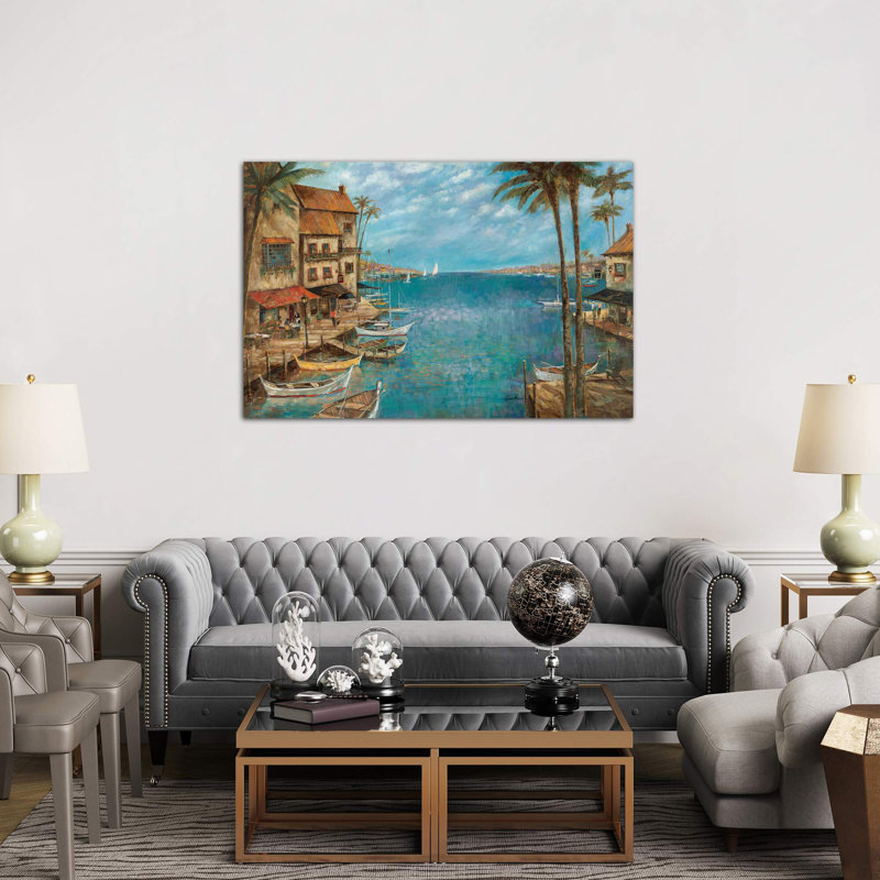 Mediterranean Splendor - Wrapped Canvas Painting, 152.5 cm H x 101.5 cm W
