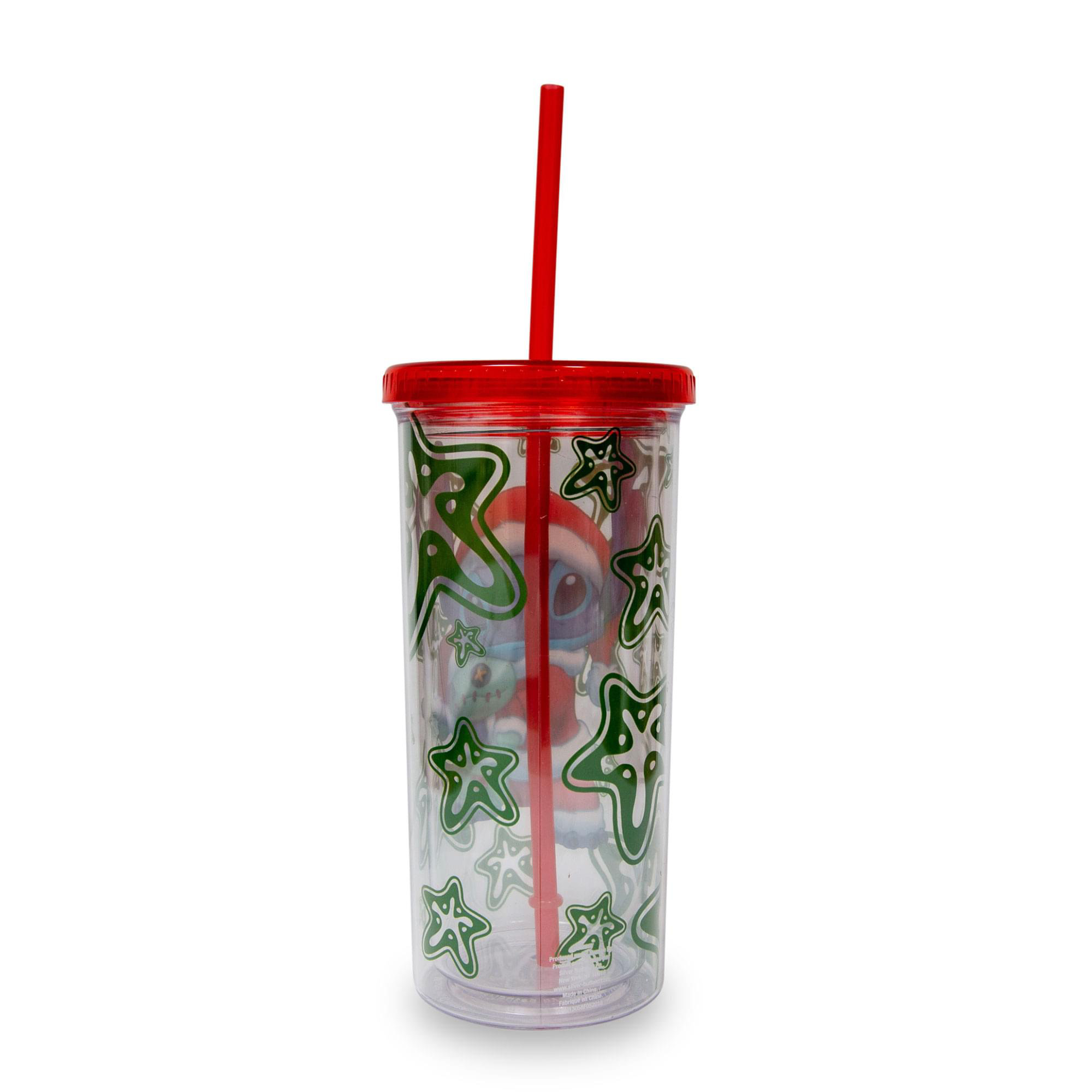 Silver Buffalo Disney Lilo & Stitch thirsty Tumbler With Lid And Straw