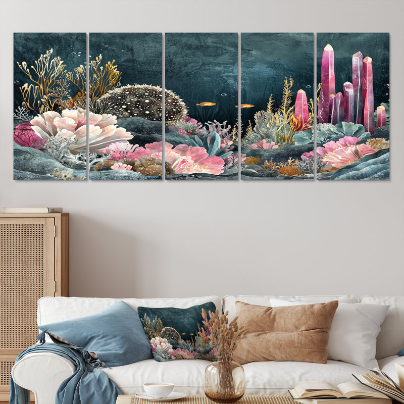 Averyana - Art - Pour le salon, H 28 po x l 60 po, 5
