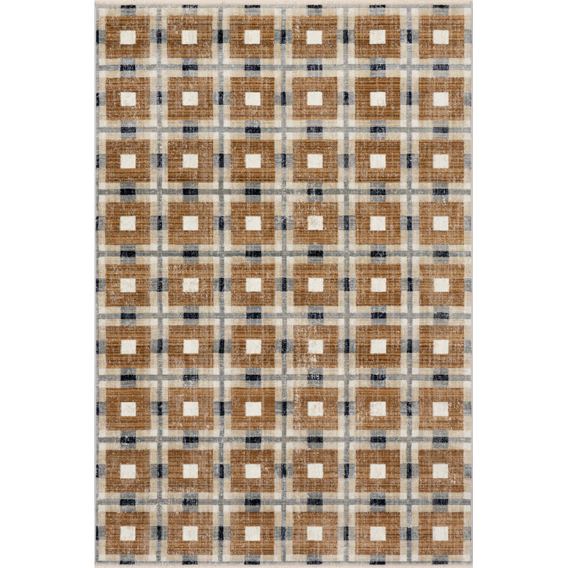  Tapis écossais moderne Sorelle, Rectangle 6 pi 7 po x 9 pi 8 po
