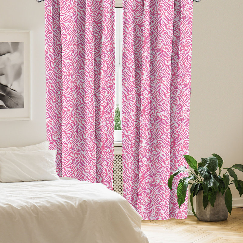 Rideaux 4 panneaux East Urban Home, L 56 po x L 84 po