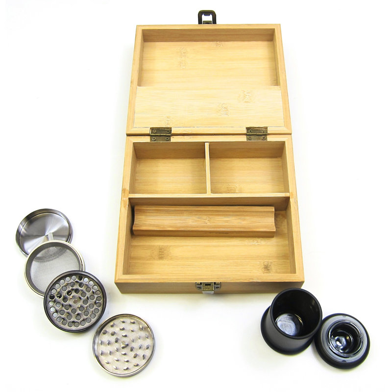 Boîte de rangement avec couvercle à charnière