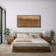 Impression d'art sur toile encadrée, "Warm Brown Minimalist Horizon Landscape"-125011864-125011865