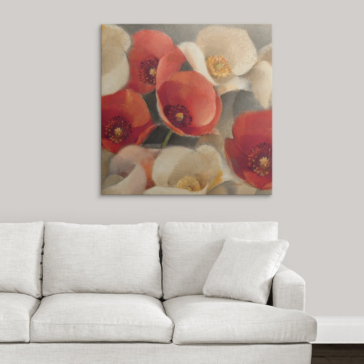 « ii »» albena hristova,, impression Poppies Bloom, H 35 po x l 35 po x P 1,5 po, Toile