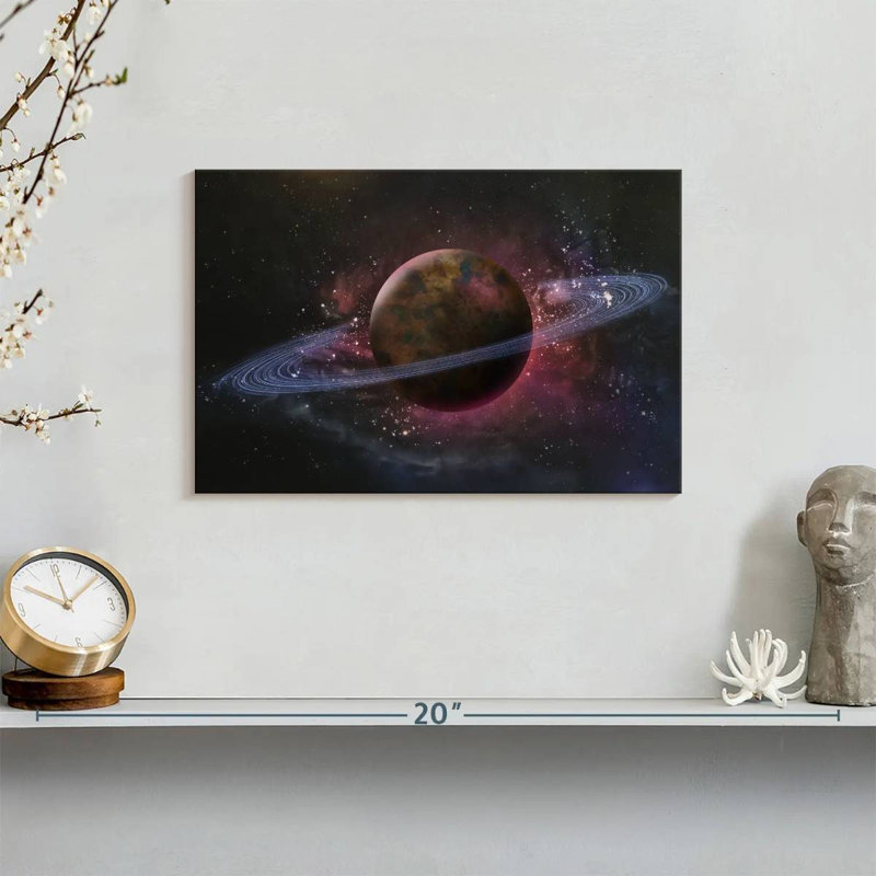 Saturn Planet, 8" H x 12" W