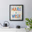 «Make A Wish», toile encadrée de qualité supérieure - prête à être accrochée-253218590-253218591