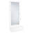 Spector 1-drawer Lighted Full-Length Floor Mirror White High Gloss-126598106