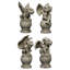 Ensemble de 4 statues de jardin 4 pièces