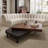 Wabi-sabi creative retro solid wood coffee table-106632983