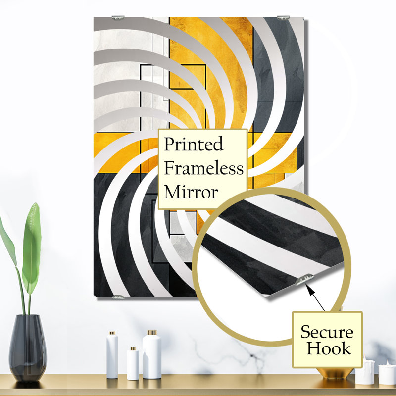 Fenner - Miroirs muraux géométriques abstraits MIR137558, 32 po x 24 po