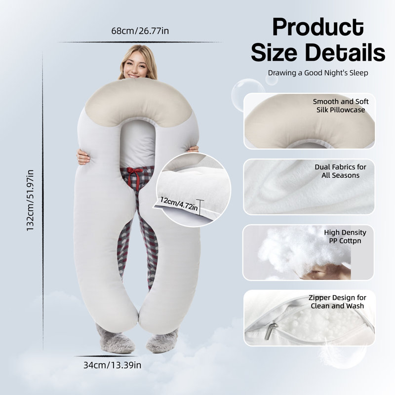 Novelty Cushion, White
