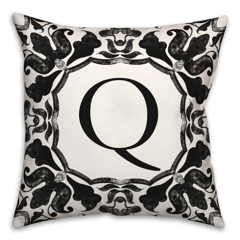  Housse et insert de coussin carré extérieur P Monogram, Q