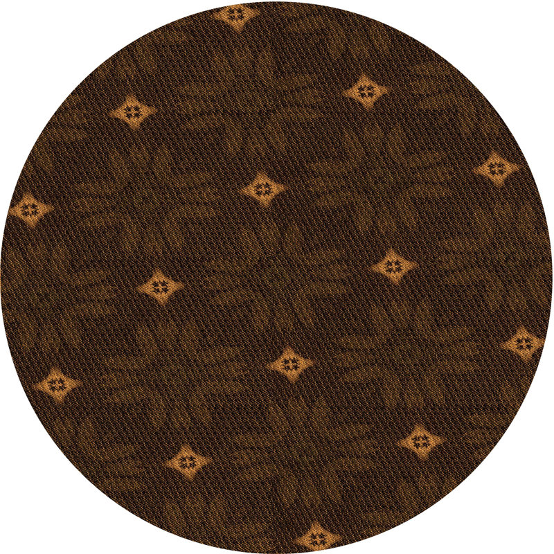 Geometric Indoor Rug, Round 7'
