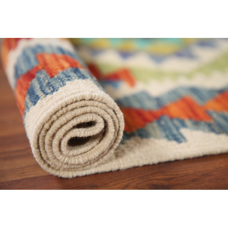 South Western Wool Kilim Oriental Accent Rug 3x4