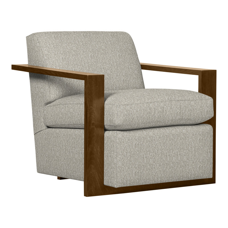 Thom Filicia Home 32" Wide Upholstered Armchair, Wrenn, Tarbee Pebble