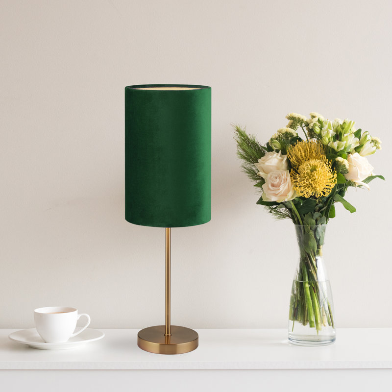 Gist Table Lamp, Gold, Green