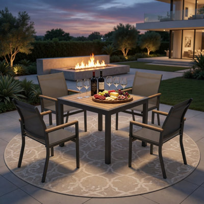 Set of 6 Outdoor Patio Chairs