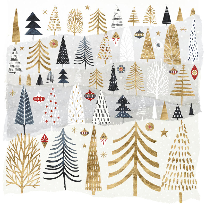 Christmas Chalet III by Victoria Borges - Wrapped Canvas Print, 30cm H x 30cm W