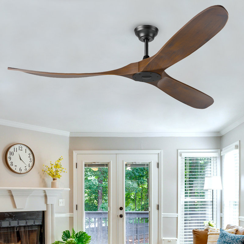 Ventilateur de plafond avec ensemble d'éclairage Omaima, 70''