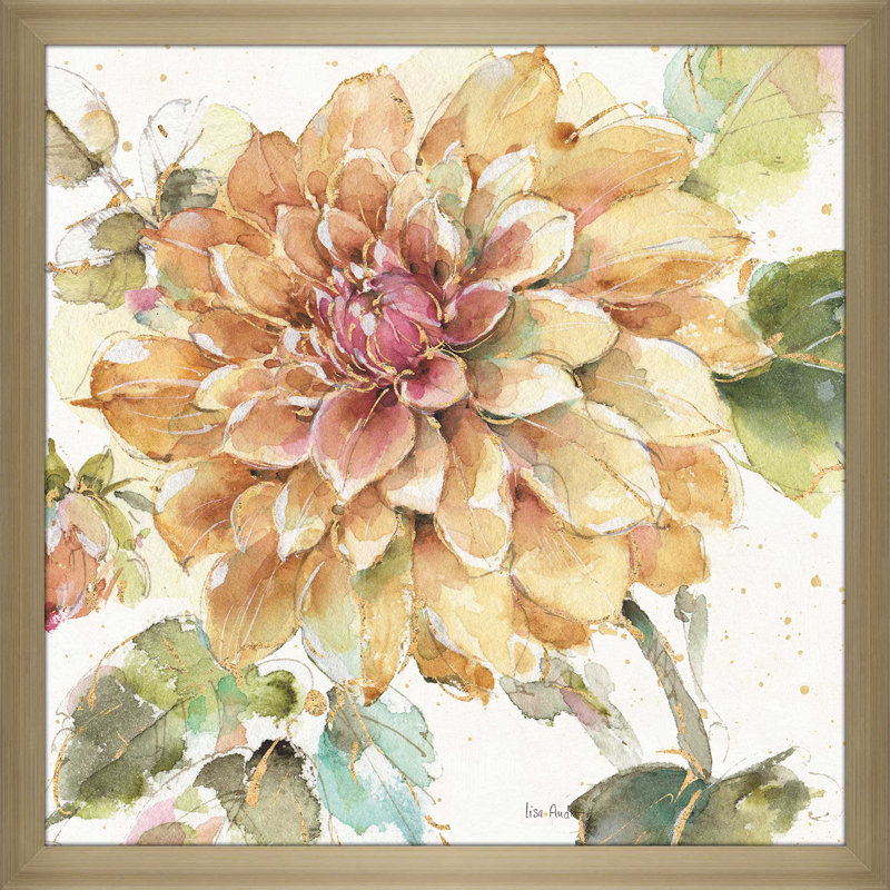 «Country Bloom V», reproduction sur toile, H 21,5 po x l 21,5 po x P 0,75 po, Encadrement champagne