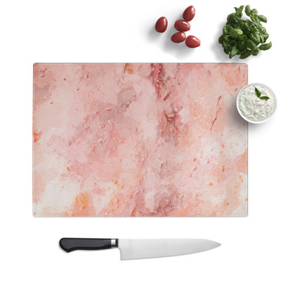Glass Feel The Love in Abstract Chopping Board