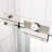 Bypass Shower Door - 50 54" X 70", Chromed Finish, 1/4" Tempered Glass, 36000 Times Test, Leak Function Sliding Chromed, Easy Install, Leak Resistance System-123109311