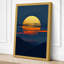 Sun Meets Water Minimalist - Wrapped Canvas-1501752076-1501752077