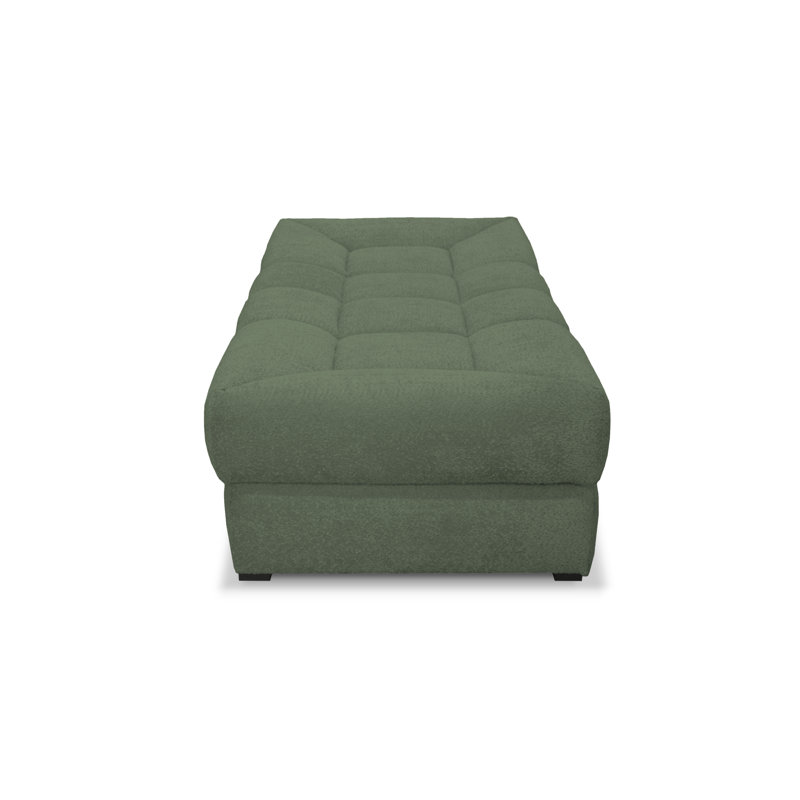 Upholstered Chaise Lounge, Green