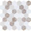 Channing 2 in. Hexagon Honeycomb Mosaic Tile-50210695