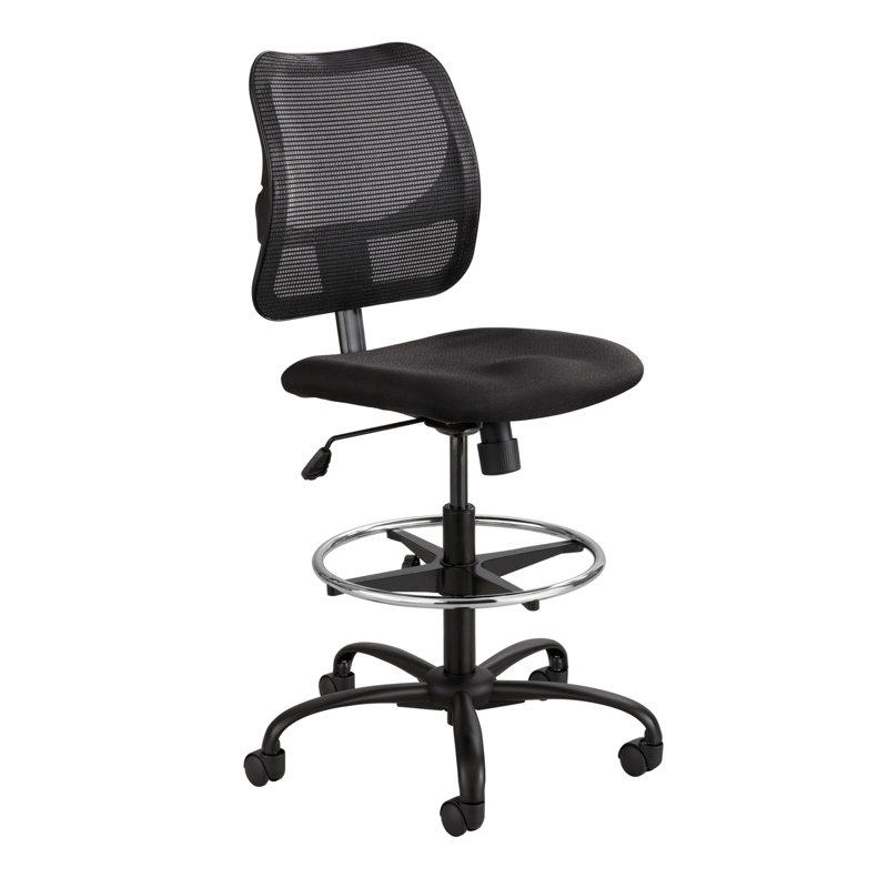 Vue Mid-Back Mesh Drafting Chair, Polyester blend